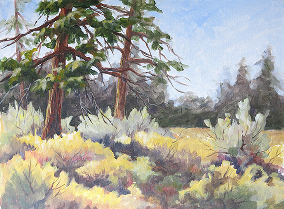 Indian Ford Meadow junipers and sagebrush
